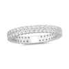 Thumbnail Image 0 of 0.95 CT. T.W. Diamond Double Row Eternity Anniversary Band in 14K White Gold