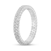 0.95 CT. T.W. Diamond Double Row Eternity Anniversary Band in 14K White Gold