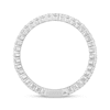 0.95 CT. T.W. Diamond Double Row Eternity Anniversary Band in 14K White Gold