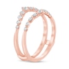 Thumbnail Image 1 of 0.45 CT. T.W. Diamond Graduated Contour Solitaire Enhancer in 14K Rose Gold