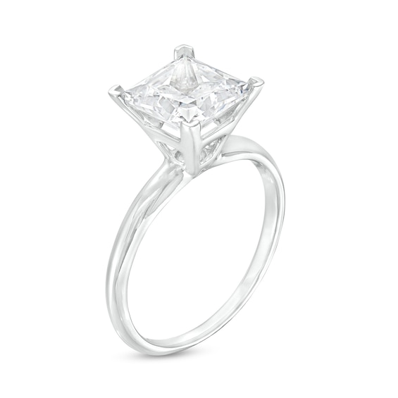 2.50 CT. Certified Princess-Cut Lab-Created Diamond Solitaire Engagement Ring in 14K Gold (F/SI2