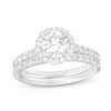 Thumbnail Image 0 of 1.70 CT. T.W. Certified Lab-Created Diamond Frame Bridal Set in 14K White Gold (F/SI2)