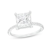 Thumbnail Image 0 of 3.25 CT. T.W. Certified Princess-Cut Lab-Created Diamond Engagement Ring in 14K White Gold (F/SI2)