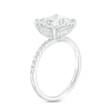 Thumbnail Image 2 of 3.25 CT. T.W. Certified Princess-Cut Lab-Created Diamond Engagement Ring in 14K White Gold (F/SI2)
