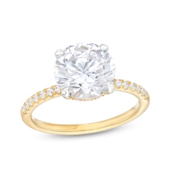 3.25 CT. T.W. Certified Lab-Created Diamond Engagement Ring in 14K Gold (F/SI2)