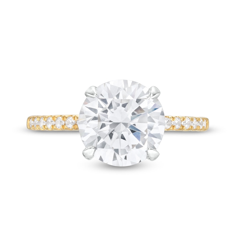 Main Image 4 of 3.25 CT. T.W. Certified Lab-Created Diamond Engagement Ring in 14K Gold (F/SI2)