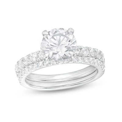 3.00 CT. T.W. Certified Lab-Created Diamond Bridal Set in 14K White Gold (F/SI2)