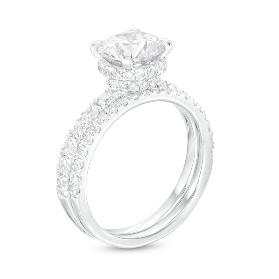 3.00 CT. T.W. Certified Lab-Created Diamond Bridal Set in 14K White Gold (F/SI2)