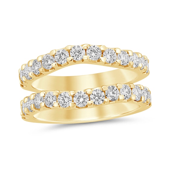 1.45 CT. T.W. Certified Lab-Created Diamond Contour Solitaire Enhancer in 14K Gold (F/VS2)