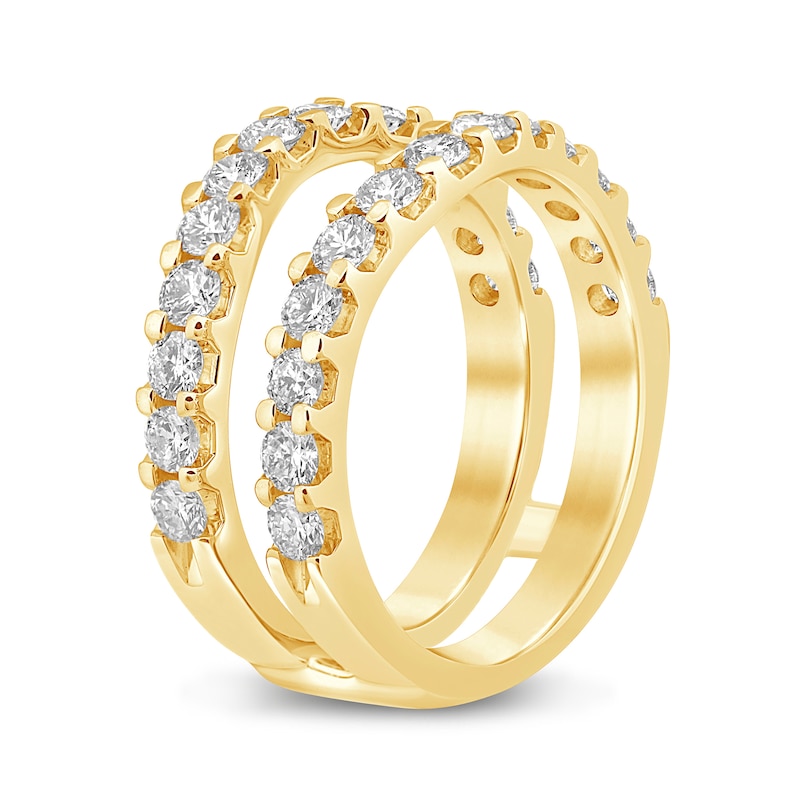 1.45 CT. T.W. Certified Lab-Created Diamond Contour Solitaire Enhancer in 14K Gold (F/VS2)