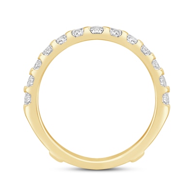 1.45 CT. T.W. Certified Lab-Created Diamond Contour Solitaire Enhancer in 14K Gold (F/VS2)