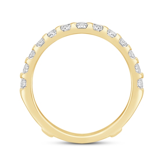 1.45 CT. T.W. Certified Lab-Created Diamond Contour Solitaire Enhancer in 14K Gold (F/VS2)