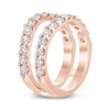 Thumbnail Image 2 of 1.45 CT. T.W. Certified Lab-Created Diamond Contour Solitaire Enhancer in 14K Rose Gold (F/VS2)