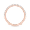 Thumbnail Image 3 of 1.45 CT. T.W. Certified Lab-Created Diamond Contour Solitaire Enhancer in 14K Rose Gold (F/VS2)