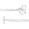 The Kindred Heart from Vera Wang Love Collection Freshwater Cultured Pearl and Diamond Bracelet in Sterling Silver