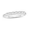 0.05 CT. T.W. Diamond Cascading Vintage-Style Band in 10K White Gold