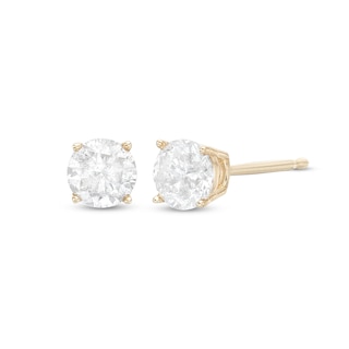 CT. T.W. Diamond Solitaire Stud Earrings in 10K Gold (I/I3