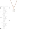 0.18 CT. Diamond Solitaire Pendant in 10K Rose Gold (I/I3)