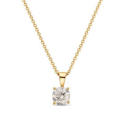 0.18 CT. Diamond Solitaire Pendant in 10K Gold (I/I3