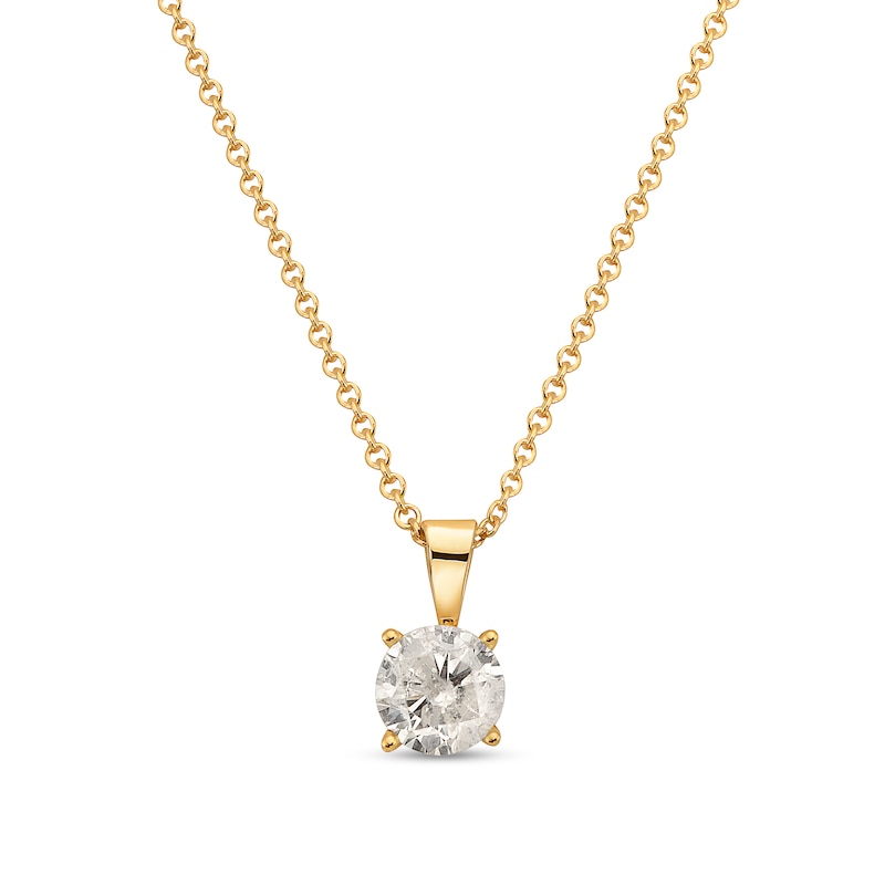 0.18 CT. Diamond Solitaire Pendant in 10K Gold (I/I3)|Peoples Jewellers