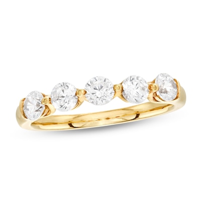 1.00 CT. T.W. Diamond Five Stone Anniversary Band in 14K Gold