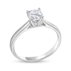 Thumbnail Image 1 of 0.45 CT. Diamond Solitaire Tapered Shank Engagement Ring in Platinum (I/I2)