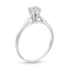 Thumbnail Image 2 of 0.45 CT. Diamond Solitaire Tapered Shank Engagement Ring in Platinum (I/I2)