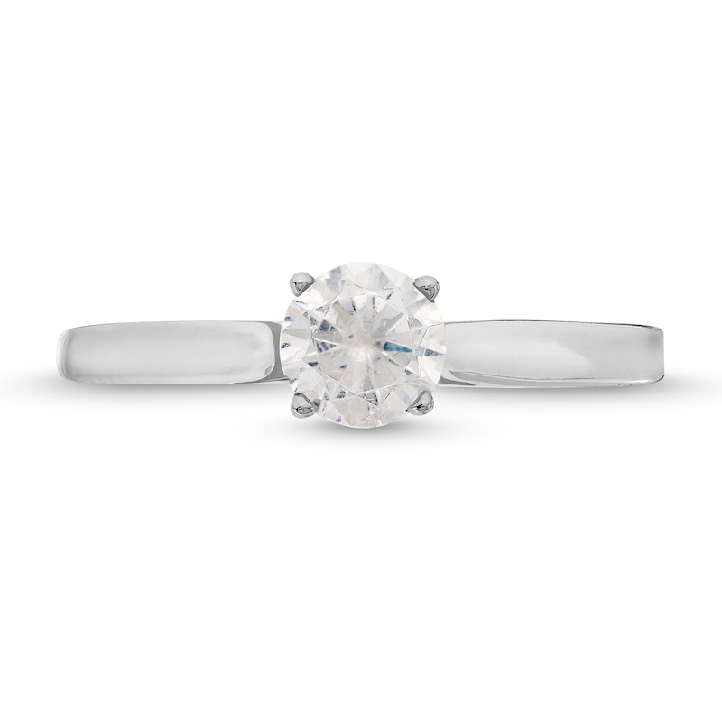 CT. Diamond Solitaire Tapered Shank Engagement Ring in Platinum (I/I2)|Peoples Jewellers