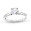 Thumbnail Image 1 of 0.70 CT. Diamond Solitaire Tapered Shank Engagement Ring in Platinum (I/I2)