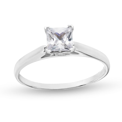 CT. Princess-Cut Diamond Solitaire Engagement Ring in Platinum (I/I2