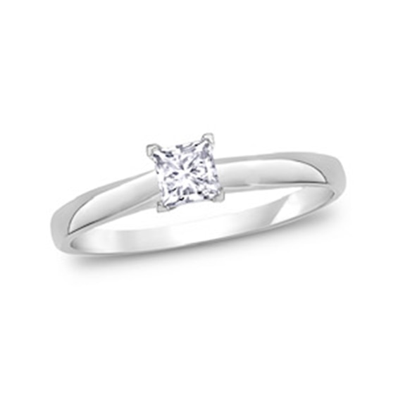 CT. Princess-Cut Diamond Solitaire Engagement Ring in Platinum (I/I2