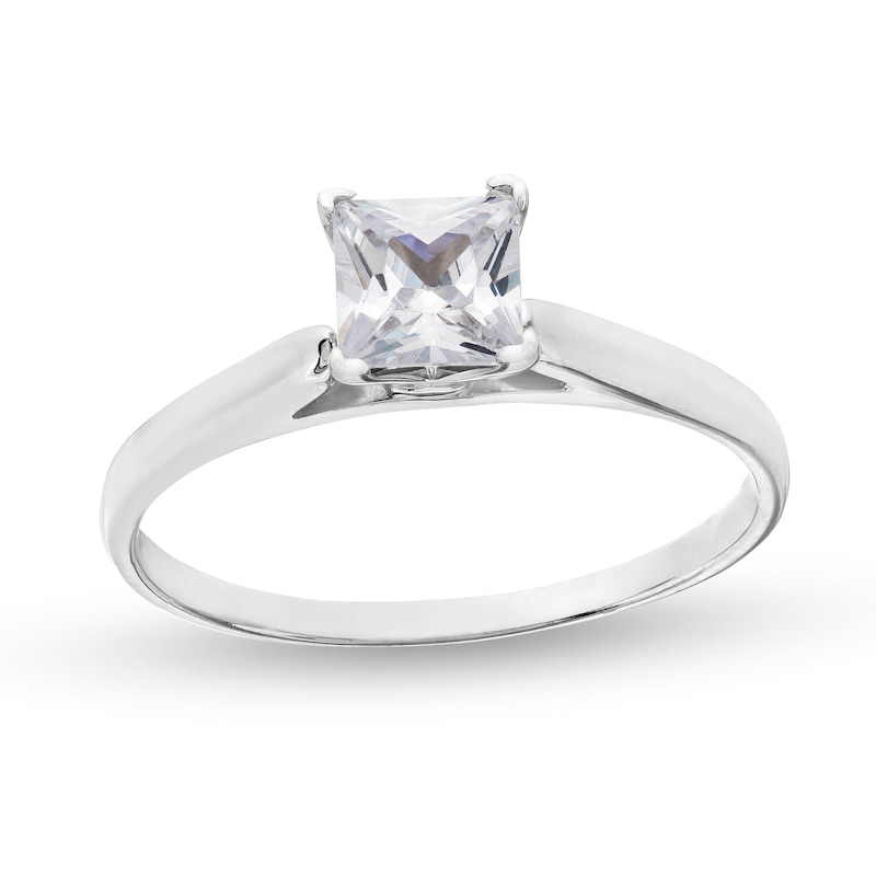 CT. Princess-Cut Diamond Solitaire Engagement Ring in Platinum (I/I2)|Peoples Jewellers