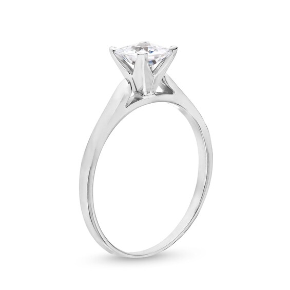 CT. Princess-Cut Diamond Solitaire Engagement Ring in Platinum (I/I2