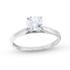 Thumbnail Image 1 of 0.95 CT. Diamond Solitaire Tapered Shank Engagement Ring in Platinum (I/I2)