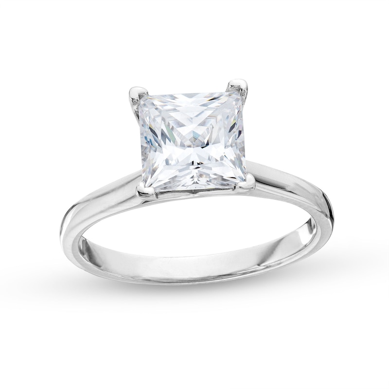 Main Image 1 of 1.45 CT. Princess-Cut Diamond Solitaire Engagement Ring in Platinum (I/I2)