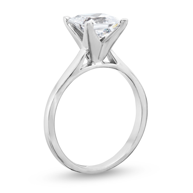 Main Image 3 of 1.45 CT. Princess-Cut Diamond Solitaire Engagement Ring in Platinum (I/I2)