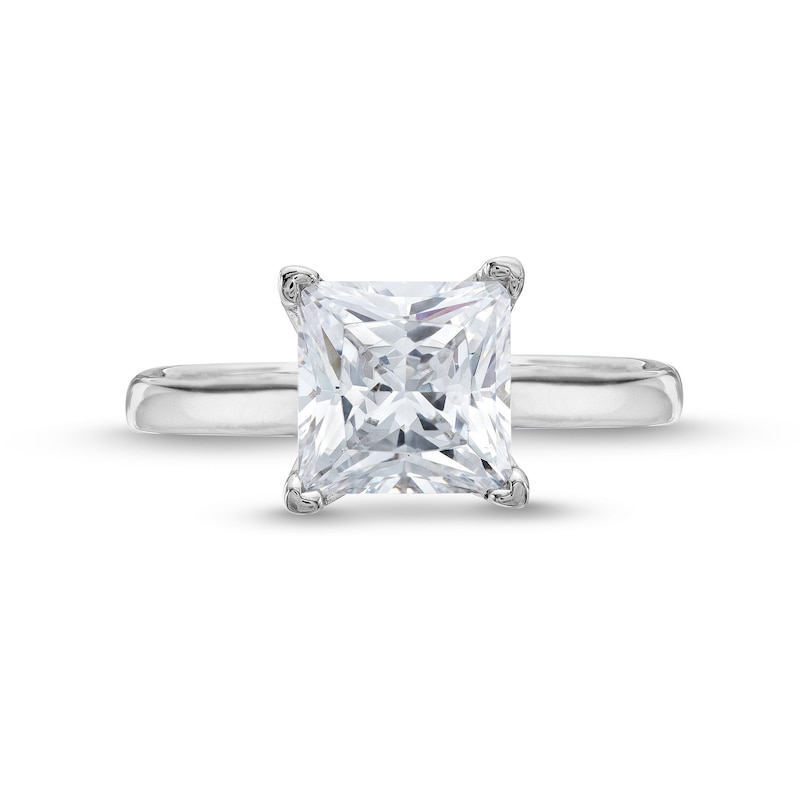 Main Image 4 of 1.45 CT. Princess-Cut Diamond Solitaire Engagement Ring in Platinum (I/I2)