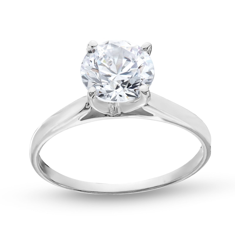 1.95 CT. Diamond Solitaire Tapered Shank Engagement Ring in Platinum (I/I2)