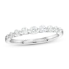 Thumbnail Image 0 of 0.50 CT. T.W. Certified Diamond Graduated Nine Stone Anniversary Band in 18K White Gold (F/I1)