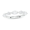 Thumbnail Image 0 of 1.00 CT. T.W. Certified Lab-Created Diamond Alternating Art Deco Anniversary Band in 14K White Gold (F/SI2)