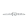 0.085 CT. T.W. Diamond Nine Stone Promise Ring in Sterling Silver