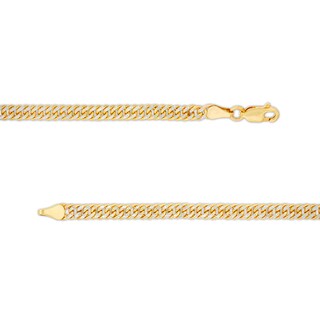 Men's 3.8mm Curb Chain Bracelet in Hollow 18K Gold - 8.25"