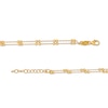 Thumbnail Image 2 of Brilliance Bead Double Strand Anklet in 10K Gold - 10"