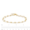 Thumbnail Image 3 of Brilliance Bead Double Strand Anklet in 10K Gold - 10"