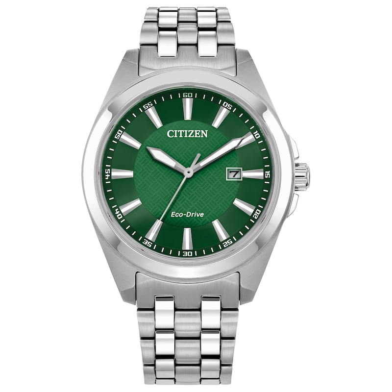 Men’s Citizen Eco-Drive® Classic Watch with Green Dial (Model: BM7530-50X)|Peoples Jewellers