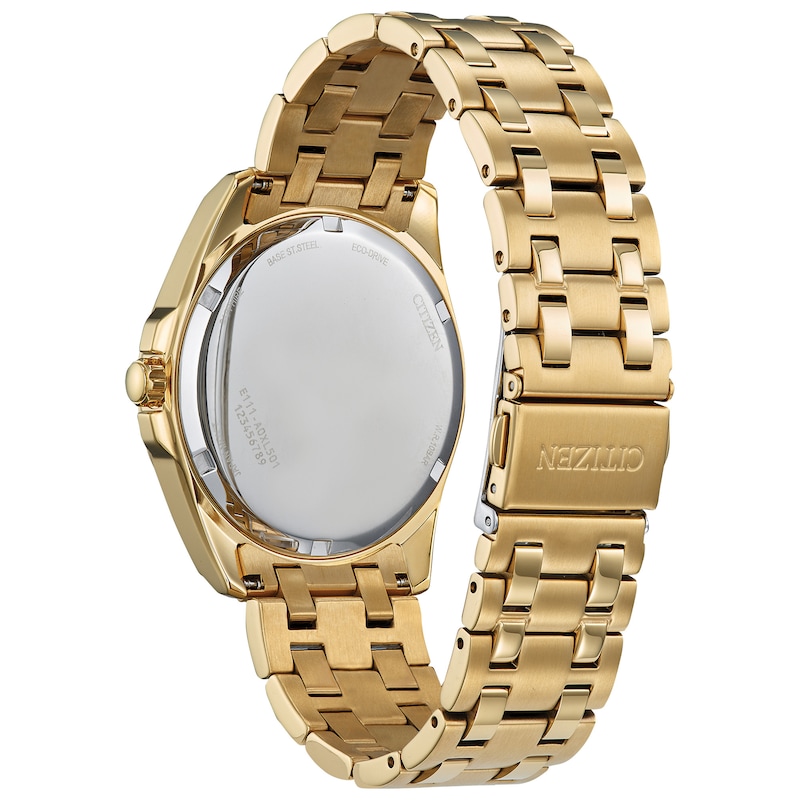 Men’s Citizen Eco-Drive® Classic Gold-Tone IP Watch with Champagne Dial (Model: BM7532-54P)
