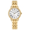 Thumbnail Image 0 of Ladies’ Citizen Eco-Drive® Classic Gold-Tone IP Watch with Silver-Tone Dial (Model: EM1052-51A)