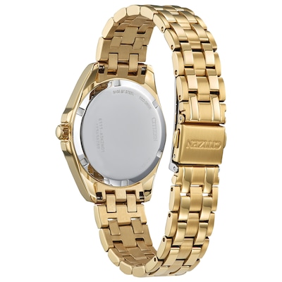 Ladies’ Citizen Eco-Drive® Classic Gold-Tone IP Watch with Champagne Dial (Model: EO1222-50P)