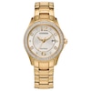 Thumbnail Image 0 of Ladies’ Citizen Eco-Drive® Crystal Accent Gold-Tone IP Watch with Champagne Dial (Model: FE1147-79P)