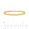 Thumbnail Image 4 of Polished Bead Bracelet in 18K Gold - 7.25&quot;